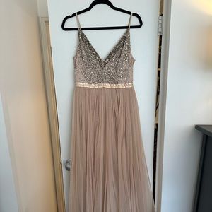 BHLDN Avery Dress Blush (Size 4)